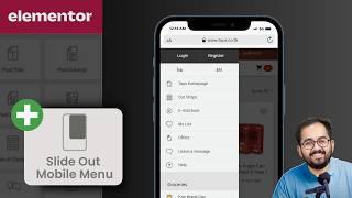 Elementor - Slide Out Mobile Menu WITHOUT Popups/Plugins
