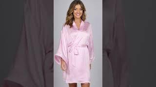 Studio - Team Bride Pink Satin Robe