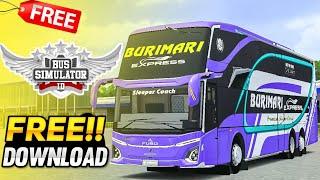 Burimari Express JB5 SDD Scania Sleeper Bus Mod For Bus Simulator Indonesia || Free Download