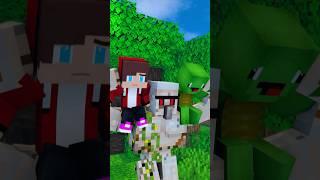 JJ and mikey: Iron Golem's Memories Return #minecraft #shorts #animation