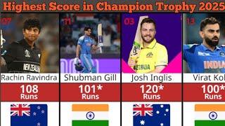 Highest individual Score  in Champions Trophy 2025 - Full Highlights!