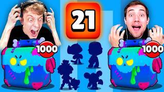 1000x TODES BOX OPENING BATTLE!  117x NEUER BRAWLER + SKINS!  Brawl Stars deutsch