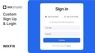 Wix Custom Sign Up Pages | Wix Fix