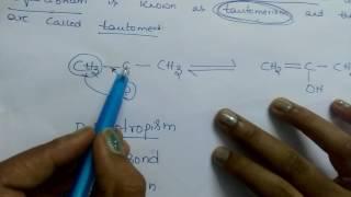 Tautomerism structural isomerism