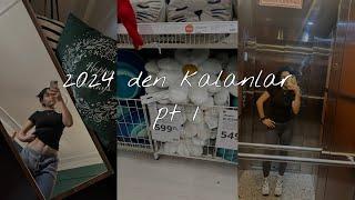 2024'den kalan vloglar part1// ev temizliği ve ikea alışveriş