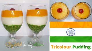 Tricolour pudding | Tiranga Dessert | Republic Day Recipe | Tricolour Jelly Dessert | Pudding Recipe