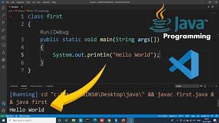 How to Run Java Program in Visual Studio Code | VS Code Java