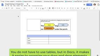 Drag and Drop in Google Docs