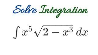 Solve integration | x^5√2-x^3 dx | Education pro