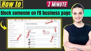 How to block someone on facebook business page 2024