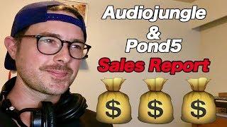 My sales after 2 months of uploading music on Audiojungle and Pond5