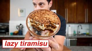 The Easiest, LAZIEST Way To Make Good Tiramisu FAST