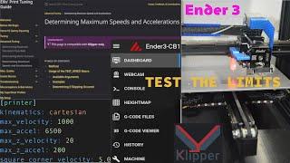 Ender 3 Klipper Max Acceleration Speed Limits