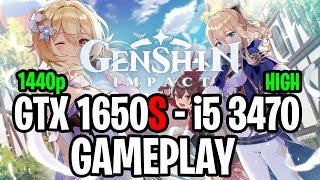 Genshin Impact Gameplay on | GTX 1650S 4GB - i5 3470 |