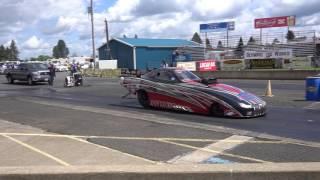 Top Alcohol Funny Car Brian Hough Racing Woodburn Dragstrip 5-6-17