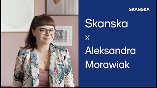 Skanska - artystyczna wizja budynku Studio w Warszawie oczami Aleksandry Morawiak