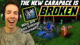 The NEW spiked carapace is BROKEN! NEW CryptLord vs NEW MK! - WC3 PTR - Grubby