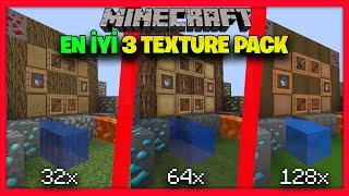 MİNECRAFT EN İYİ 3 TEXTURE PACK | EN İYİ 3 MİNECRAFT DOKU PAKETİ (32x 64x 128x) - TaşCraft Skyblock