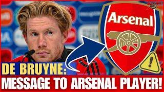 HOT NEWS! DE BRUYNE SURPRISES EVERYONE BY TALKING ABOUT ARSENAL PLAYER! [ARSENAL FC NEWS DIARY]
