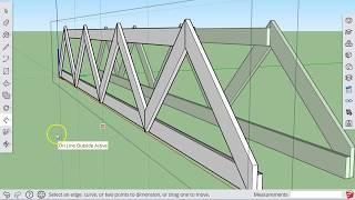 Sketchup For Schools: How to build a Model Bridge truss