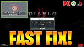How to Fix unable to find a valid copy & valid license of diablo iv (Error code 315306) Login Issues