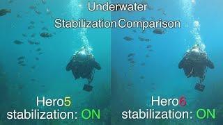 GoPro Hero6 Underwater Stabilization Comparison (with Hero5) GoPro Tip #597 | MicBergsma
