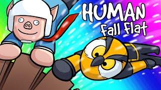 Human Fall Flat Funny Moments - Delivering Presents With a Busted Train!
