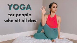 10 min Yoga For People Who Sit All Day | Relief from sitting