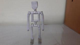 How to make a simple action figure out of paper (articulated)