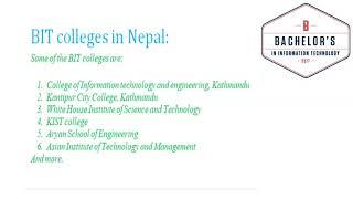 BIT colleges in Nepal with Career Opportunities