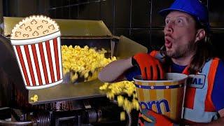 Handyman Hal makes Popcorn at the Movies | Let's go to the movies kids show