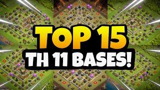 Top 15 Best TH 11 Bases For Every Type!!