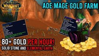 Mage AoE Gold Farm | 80g Per Hour Solid Stone | WoW Season of Discovery | KallTorak Living Flame NA