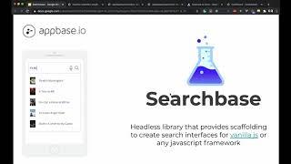 Searchbase: A headless JavaScript library for creating search experiences