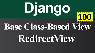 RedirectView in Django (Hindi)