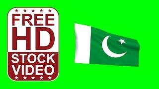 Free Stock Videos – Pakistan flag waving on green screen 3D animation