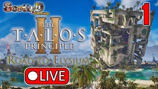 LIVE The Talos Principle 2 Road To Elysium DLC, Part 1 / More Mind Games! (Full Game Blind)
