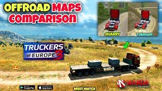 Truckers of Europe 3 @WandaSoftware | Offroad Maps Comparison,Quarry & Tubingen | Truck Gameplay