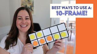 Teach Math with a Ten Frame // How to use 10 Frames in Kindergarten, 1st, and 2nd Grade!