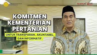 Komitmen Kementerian Pertanian untuk Transparan, Akuntabel, dan Informatif