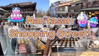 Japan Travel/Shopping Tour of Naritasan Omotesando Road /Wonderful Shopping Street!