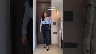 GRWM for dinner at work in my Zara black trousers | Work Wear | Office Outfit  #shorts #haul #ootd