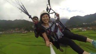 Kathmandu Paragliding - Landing