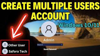 How To Create A Guest Account On Windows 11/10 || Create New User Accounts (Step by Step)
