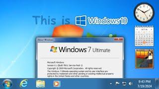 Windows 10, but it looks like Windows 7 (Windows 10 22H2 to 7 Update 3)