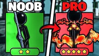 I Got The 5 Star Titan And Defeated Difficult Mode! Noob To Pro - Stickman TD