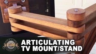 DIY Articulating TV Mount/Stand ~ Wood Working Using Tools and Machines