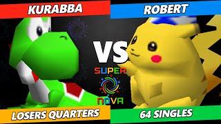 Supernova 2024 Losers Quarters - Kurabba (Yoshi) Vs. Robert (Pikachu) Smash 64 - SSB64