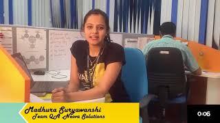 Employee Testimonial | 30 Seconds Employee Elevator Pitch | (2018) |Madhura Suryawashi