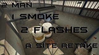 CS:GO Tutorials - 2 man A site retake on Nuke